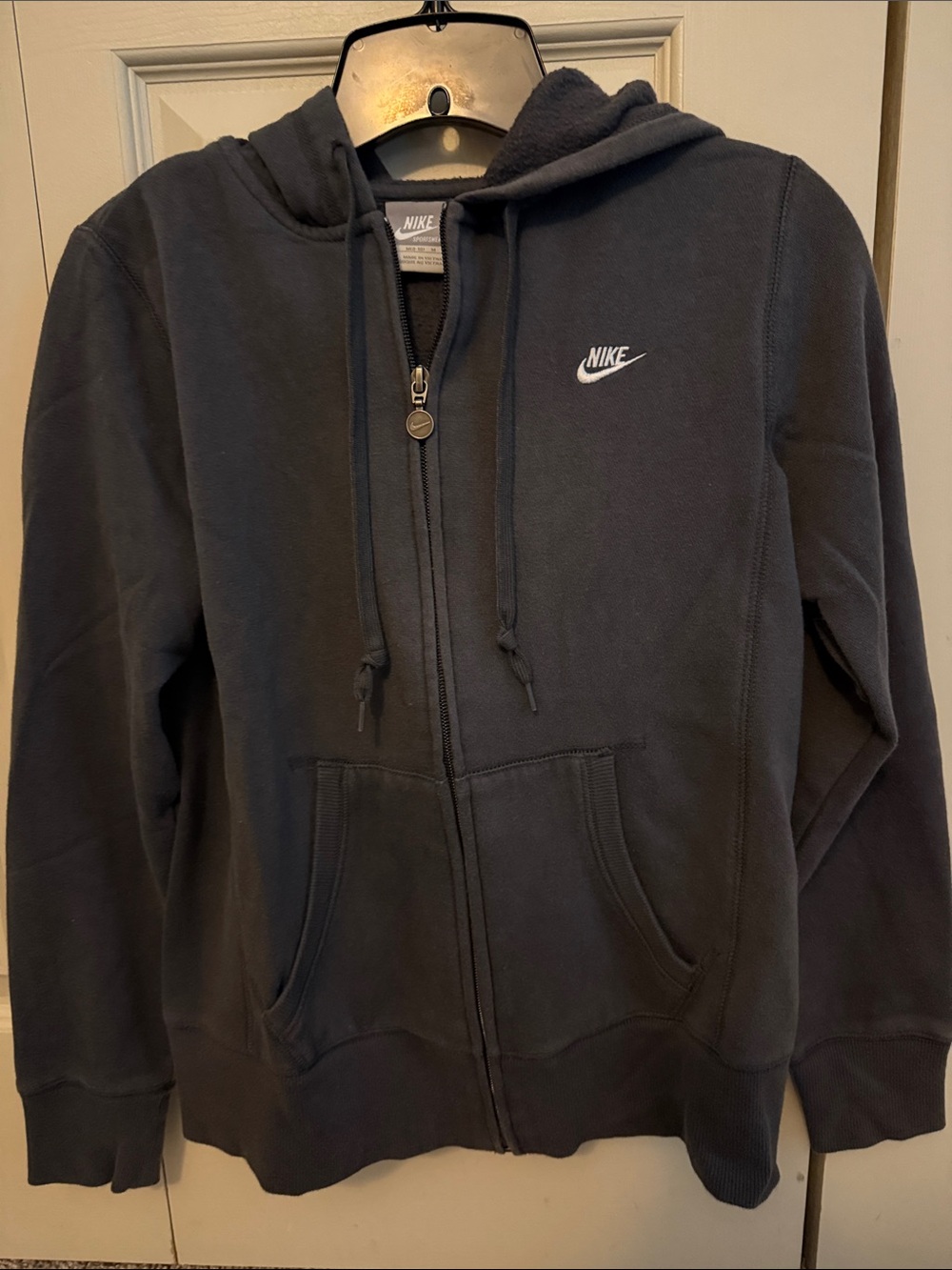 Nike Full-Zip Hoodie Jacket with White Logo